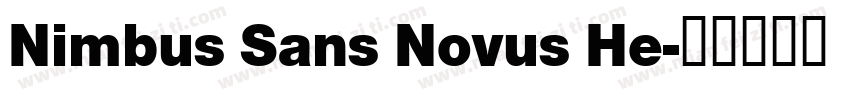 Nimbus Sans Novus He字体转换